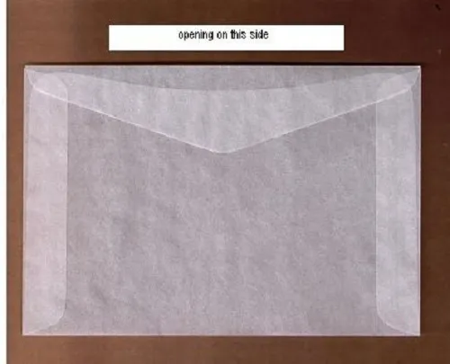 100 #5 Glassine stamp Envelopes 3½" x 6" westvaco cenveo jbm storage bags