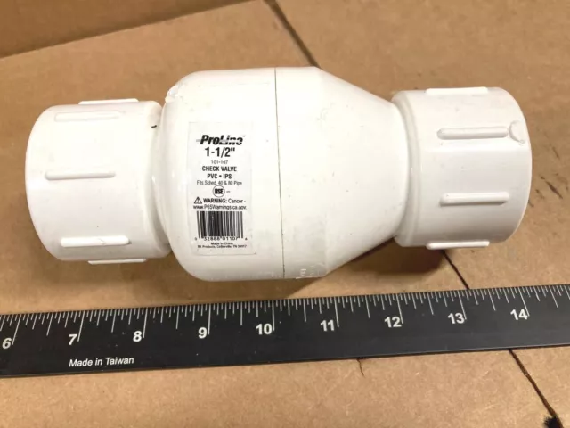 ProLine 1-1/2" PVC Check Valve 101-107