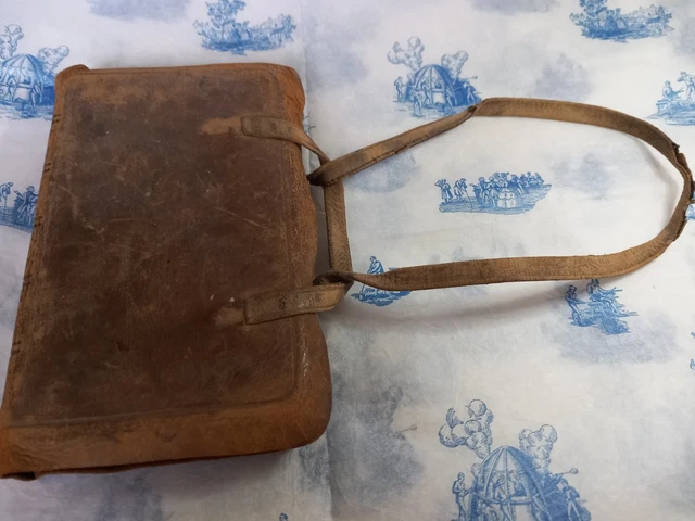 Antique Leather Back Book Common Prayer Hymns Ancient Modern 1914