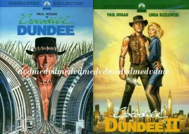 Crocodile Dundee 1 & 2 II SET DVD Paul Hogan New and Sealed Australian Release