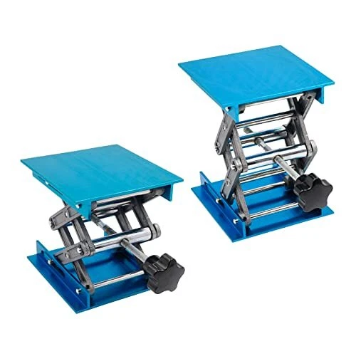 2 Pieces Lab Jack Stand, Scissors Lift Table Lab Jack Stand Table Lift 4" X 4...