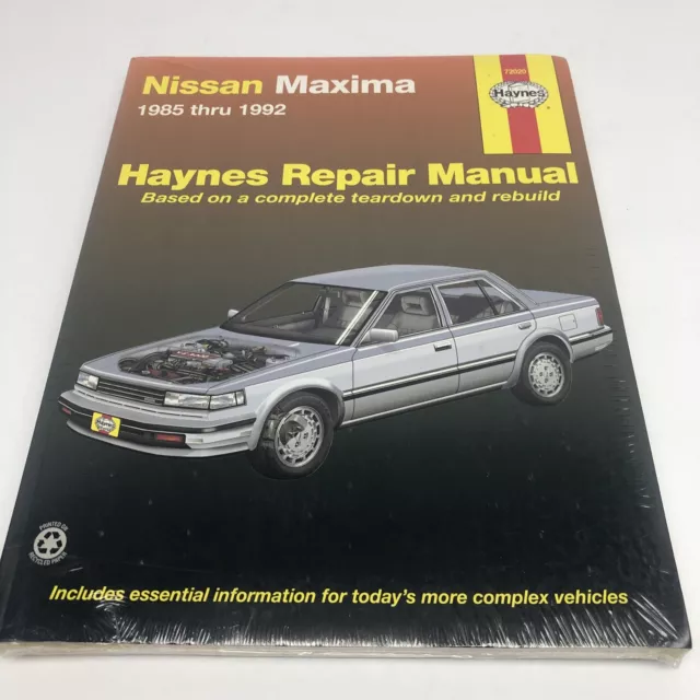 Nissan Maxima 1985 Thru 1992 Haynes Repair Manual 72020 READ