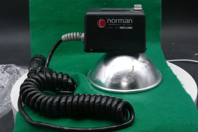 Norman LH52K-M Flash Head With Bulb, Refletor TESTED WORKING