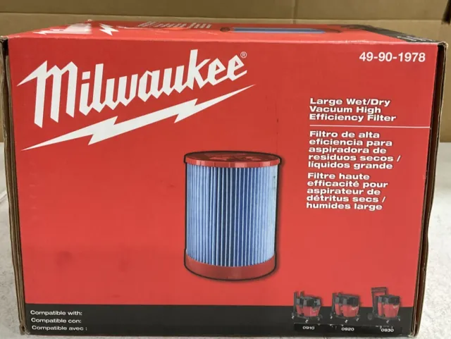 Milwaukee Tool 49-90-1978 Filter For M18 Fuel Wet/Dry