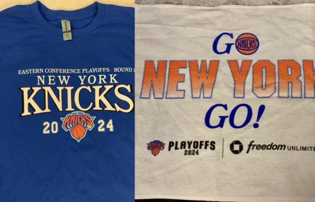 Ny Knicks Shirt Playoffs Sga 2024 Xl Rally Towel Msg Nba Basketball Go New York