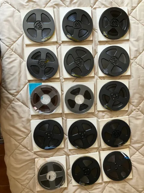 Lot Of 15 Reel to Reel tapes with original boxes Used good condition