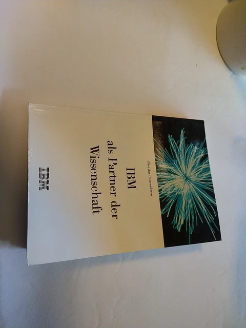 ITHistory (1986) IBM Brochure: "ALS Partner Der Wissenschaft" (German EZ