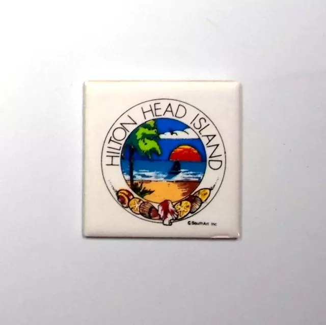 Hilton Head Island Refrigerator Vintage  Fridge Magnet Travel South Carolina Sc