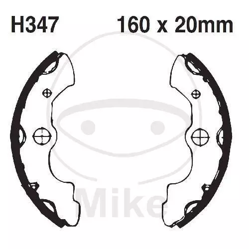 Ganasce Freno con Molla H347SG Frontale per Honda TRX 350 Fm Fourtrax Allevatore