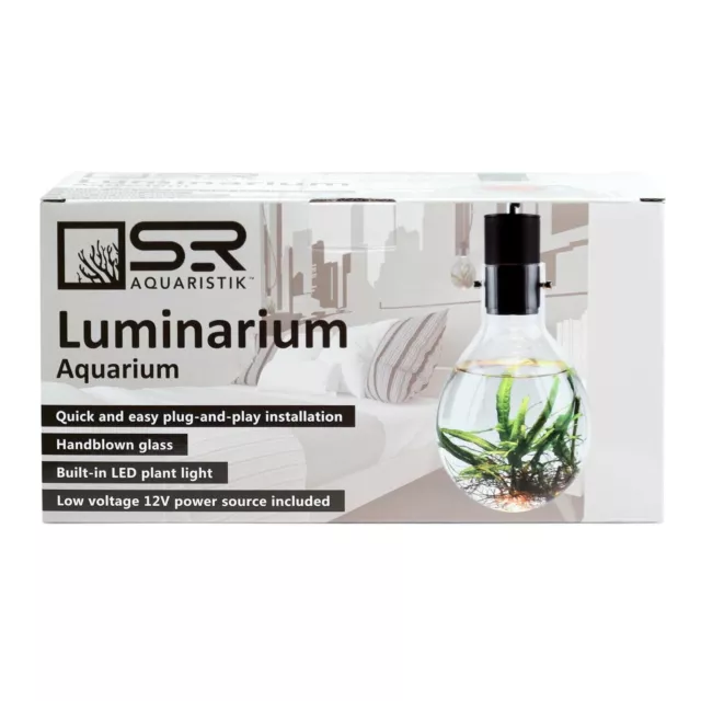 Nano Aquarium / Hanging Luminarium Aquarium/ Hanging Air Plant Terrarium By SRA