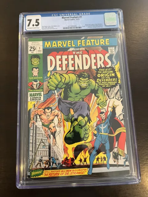 Marvel Feature #1 CGC 7.5 1st Defenders 1971 Marvel