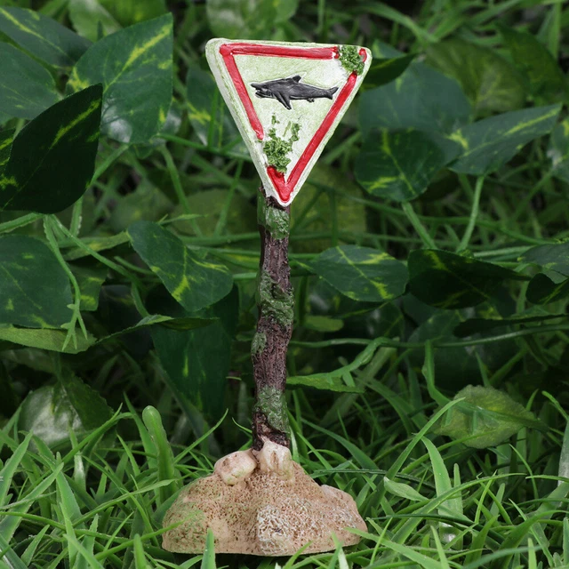 Resin Landscape Ornament Mini Fish Aquarium Ornaments The Sign