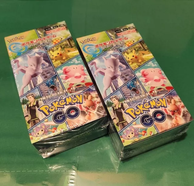 2x Japanese Pokemon s10b Pokemon GO Booster Box w/ 2x Promo Packs NEW USA