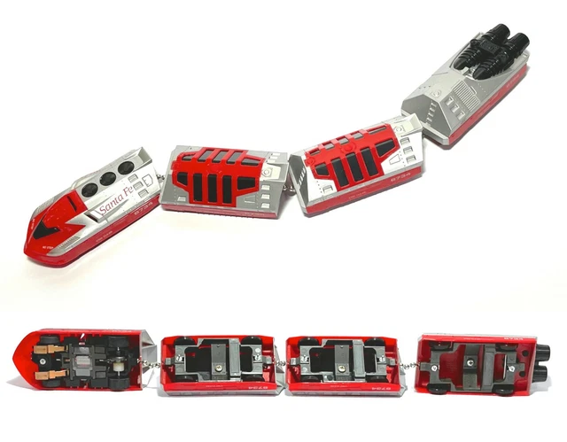 Vintage 1989 Tyco 440-X2 HO Slot Car 4-Piece Set: Pennsylvania Turbo Train Extra Long, New