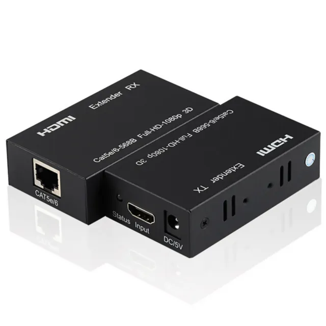 60M Extender RJ45 Transmitter HDMI 1080P HDMI Network Extender by CAT5e CAT6 LAN