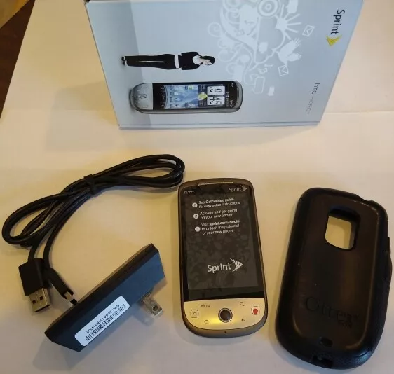 HTC Hero Silver Sprint Wifi Smartphone in original box