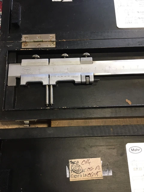 Lochabstands-Schieblehre Mahr , Centri-Meter Mahr No.24 Vernier Caliper Centre