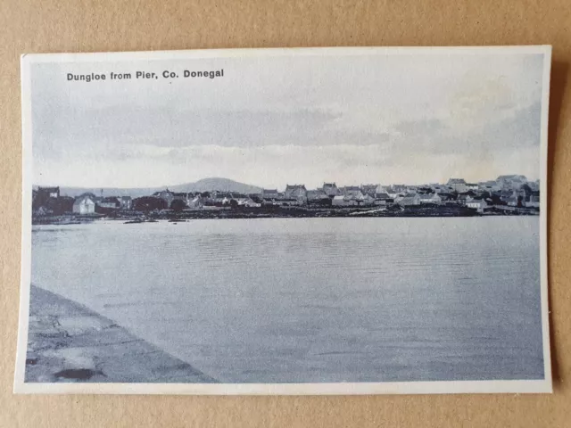 DUNGLOE from Pier Co Donegal Vintage Postcard (Ireland)