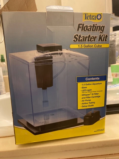 Tetra 1.5-Gallon Cube Floating Aquarium Starter Kit  Fish Tank