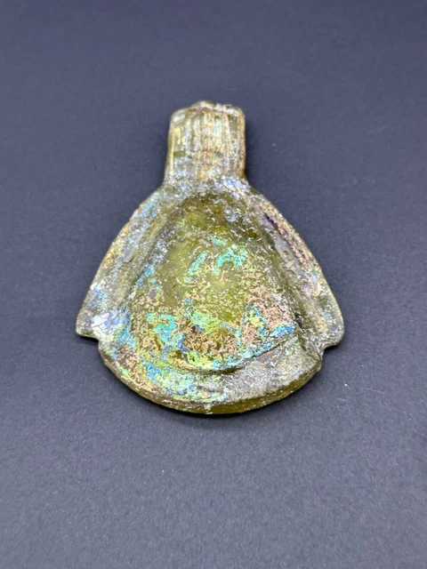 Old Ancient amazing patina Roman glass pendant
