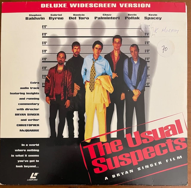 THE USUAL SUSPECTS - Stephen Baldwin Widescreen Laserdisc Movie 1995