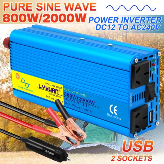 Cheap Solar Power Inverter Modified Sine Wave Power Inverter  850W(Continuous)/ 2000W(Peak) DC 12V 24V