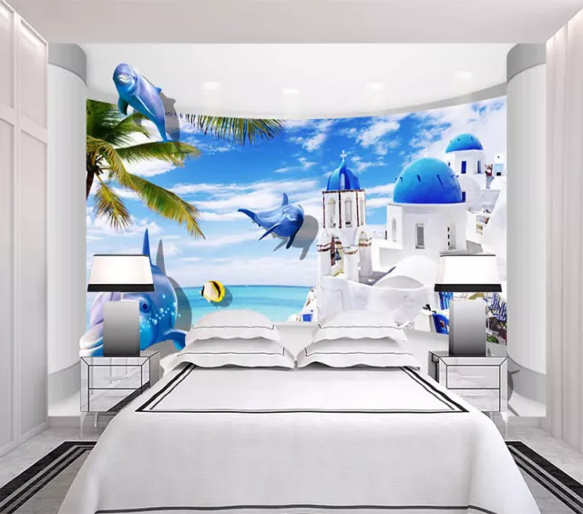 Many Sea Animals 3D Full Wall Mural Photo Wallpaper Printing Home Kids Decor 3