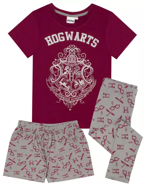 Harry Potter Poudlard Crest Glitter Pyjamas longue ou courte de fille