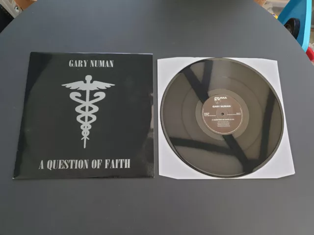 Gary Numan - A Question Of Faith 1994 Uk Press 12" Vinyl Record Single Ex/Ex