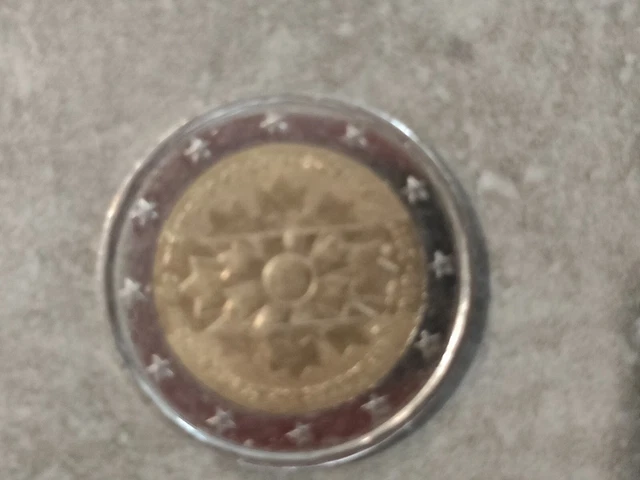PIECE 2 EUROS commémorative France rare 1918-2018 le bleuet de France