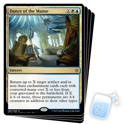 Dance Of The Manse X4 M/NM Magic: The Gathering MTG Throne Of Eldraine