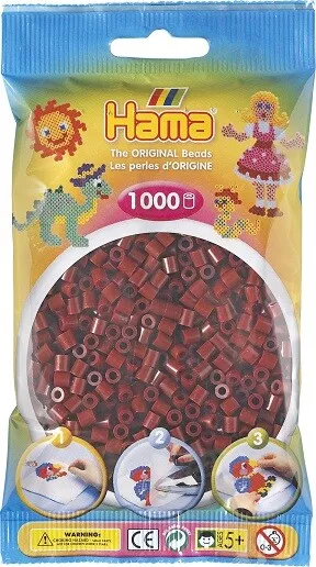 Sachet De 1000 Perles A Repasser Hama Midi Bordeaux - Loisirs Creatifs - 207-30