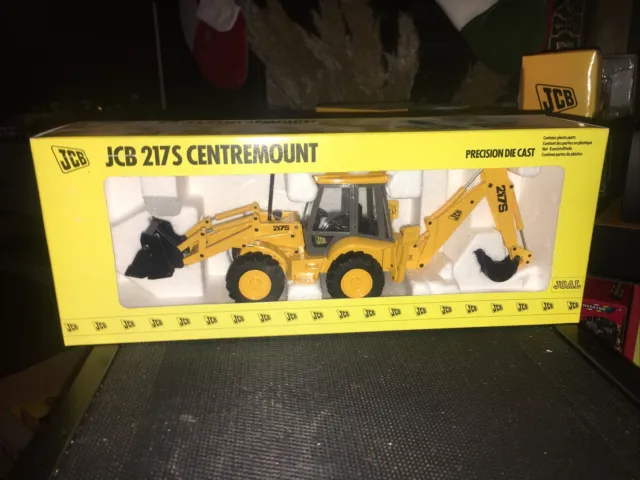JOAL - JCB 217S Centremount Excavator Diecast  1/35 Scale - Precision MINT