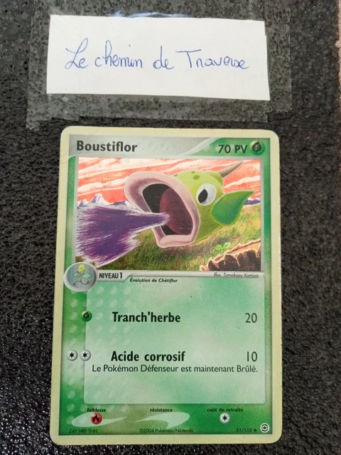 Pokemon Card - BOUSTIFLOR 51/112 REVERSE GOOD CONDITION - EX RED LIGHT GREEN LEAF