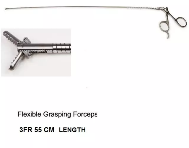 urology Flexible Grasping Forceps size- 3 FR,55 CM,  Length