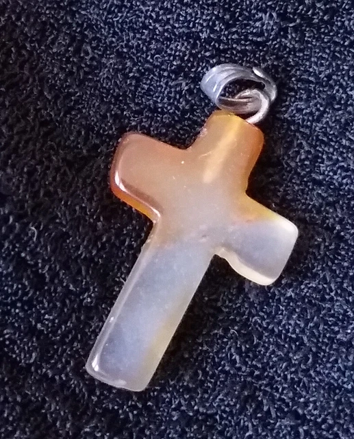 Cornaline pendentif 26x15x5mm pierre fine lithothérapie chakra sacré renforce os