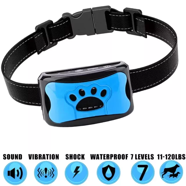 Anti Bark Collar Stop Dog Barking Sound&Vibration S/M/L Dogs Adjustable