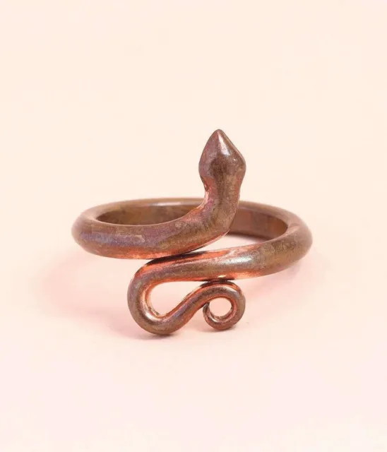 ISHA Consecrated Copper Ring Large Snake Ring