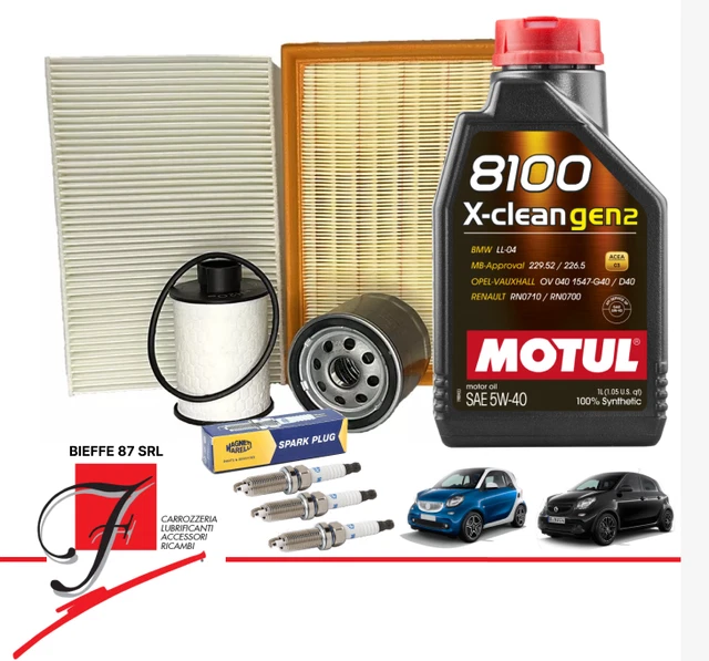 KIT TAGLIANDO SMART FORTWO 451 1.0 Cc - 3 FILTRI 3 LITRI OLIO PETRONAS - Foto 7