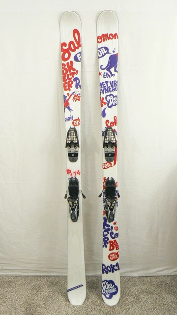 174cm SALOMON TenEighty FOIL TwinTip Freestyle All Mtn Skis w MARKER Bindings 174cm SALOMON TenEighty FOIL TwinTip Freestyle All Mtn Skis w MARKER Bindings
