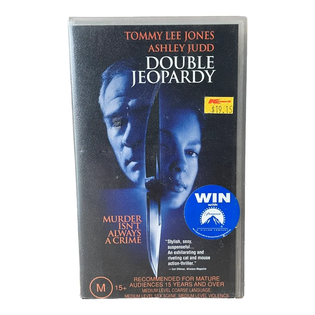 Double Jeopardy VHS - GC/AUS/PAL/M/Vintage/Thriller/Suspense/Crime/Mystery 🐙