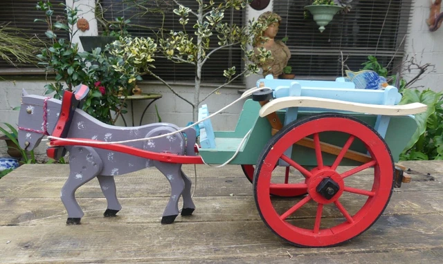 JEU JOUET ANCIEN en bois a tirer voiture de course pilote 30cm Joujoulac Dejou ? EUR 42,50 - FR