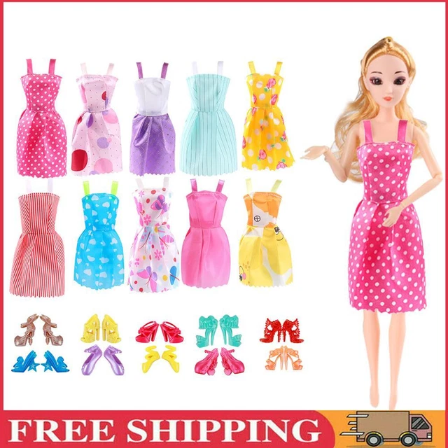 Puppe Partykleidung Schuhe Puppen Dressup Zubehör Familie Spielzeug Zufällig (20