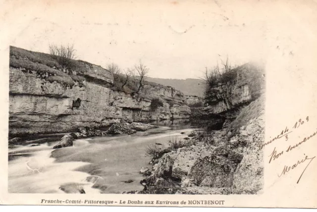 CPA - Le Doubs aux environs de MONTBENOIT - Franche-Comté Pittoresque