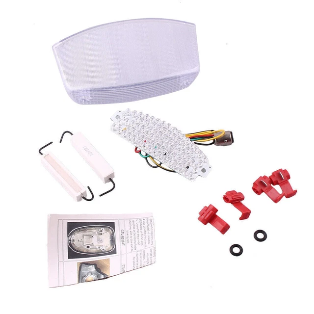 Clear LED Taillight Brake light w/ Turn Signal Lamp For DUCATI AII MONSTER 94-10
