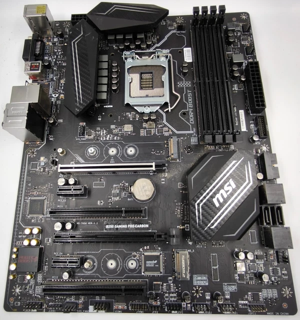 MSI B250 GAMING PRO CARBON Motherboard für Teile EUR 60,00