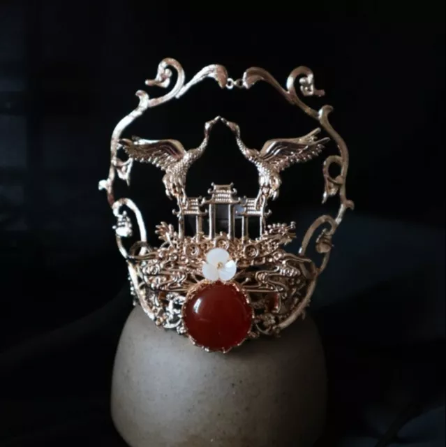 Hanfu Hair Crown Men Women Chinese Ancient Cosplay Hair Accessories Headdress