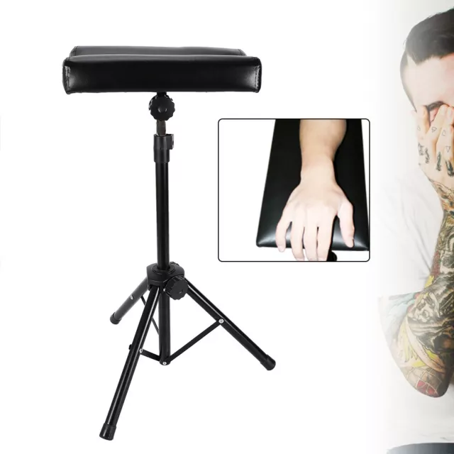 Trípode portátil negro tatuaje reposabrazos reposapiés tatuaje soporte 75-100 cm ajustable