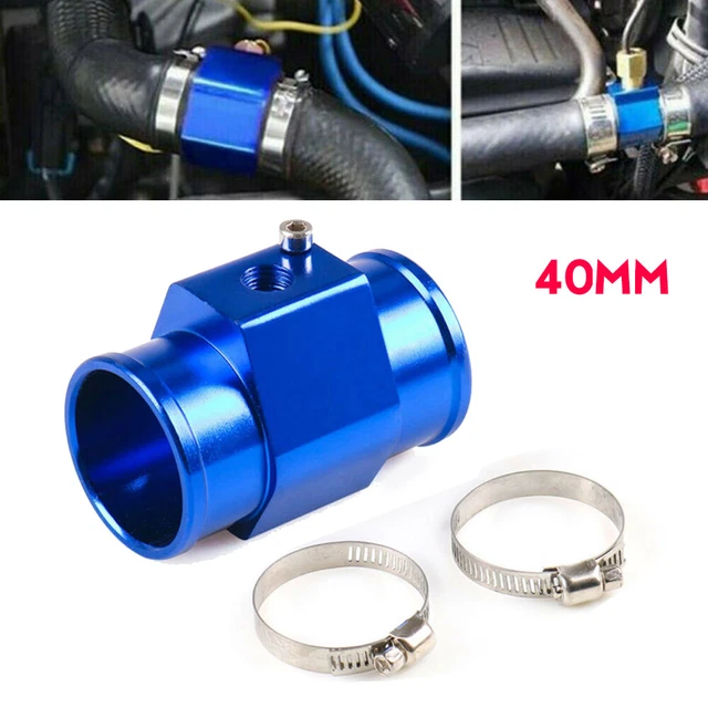 Adaptateur De Capteur De Température D'eau En Aluminium - Pour Tuyau 38 Mm, Avec Colliers De Serrage - 12