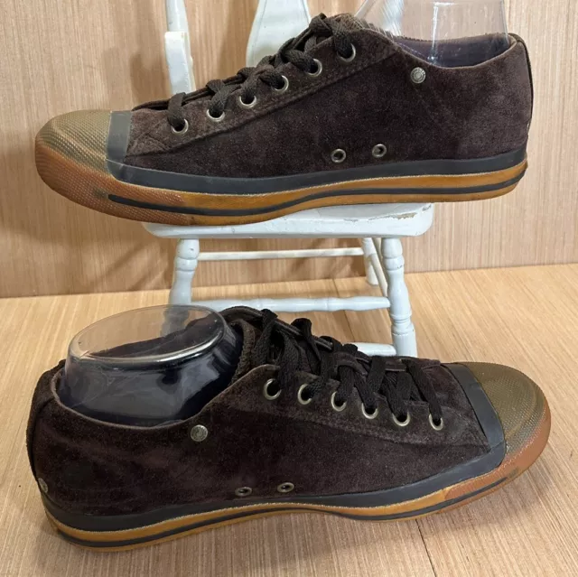 Diesel Exposure Magnete low Brown Suede Sneaker F8-04-YL Men's Size 9 3